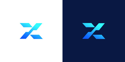 letter x abstract monogram logo vector design	