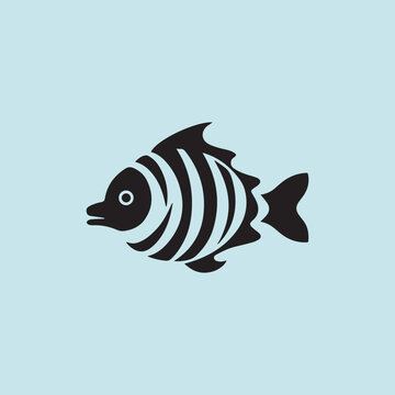 Silhouette style minimal puffer fish t-shirt design featuring clean black vector art of a cute puffer fish, perfect for ocean lovers, marine life fans, minimalist fashion enthusiasts, sea creature adm