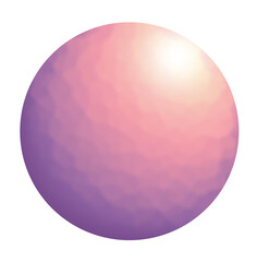 purple sphere isolated on white