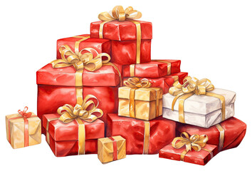 PNG Gift present box red.