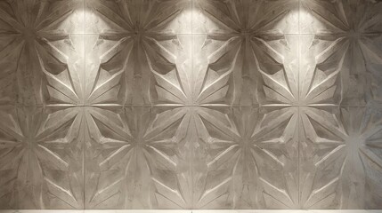 Decorative Concrete Relief Wall Texture with Artistic Pattern