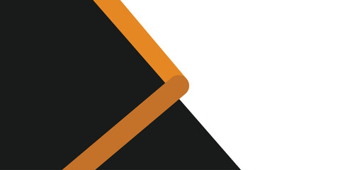 Abstract Geometric Background with Black and Orange Shapes | Modern Minimalist Design for Presentations, Web Banners and Corporate Templates