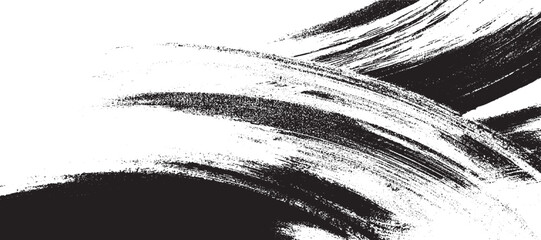 Fototapeta premium Abstract style black grange ink and brushes design Vector black ink brush strokes background painted by brush design elements Vector grunge brush strokes texture rough black scratches for wallpaper, 