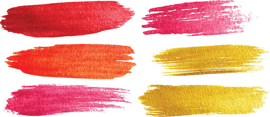 Obraz premium Colorful ink stains, abstract paints splashes and wet splats. Watercolor or slime stain vector set. colorful paint splatters vibrant ink