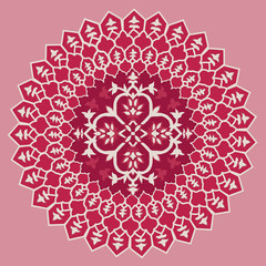 ornamental round lace pattern