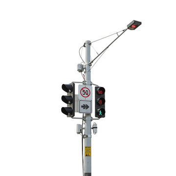 Illuminated urban intersection control: a contemporary streetscape element with signals