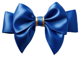 PNG Blue bow transparent background celebration.