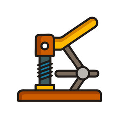 Icon of a manual metal press machine equipment