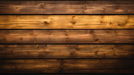 Naklejka premium Richly colored horizontal wooden planks display deep grain texture with varying shades.