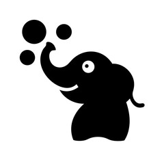 funny elephant vector illustration