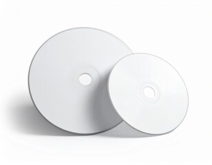 Blank CD/DVD Jewel Case Mockup: Flat Lay & Slightly Open. Media, Software & Minimal Music Branding