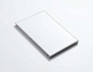 Blank CD/DVD Jewel Case Mockup: Flat Lay & Slightly Open. Media, Software & Minimal Music Branding