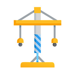 Colorful playground structure illustration on a black background design