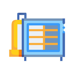 Colorful modular storage unit with drawers and grid design