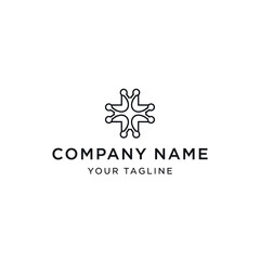 Modern Abstract Logo Design for Company Name and Tagline.