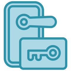 Smart Key Mini Illustration Icon. Use For Modern Concept, Print, Ui, Ux Kit, Web And App Development. Vector Related To Technology, Smart Home And More