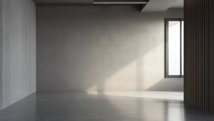 Grey interior with copyspace