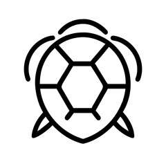 Obraz premium Minimalist turtle illustration with simple design
