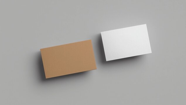 Kraft White Business Card Mock-Up (2885x55mm)