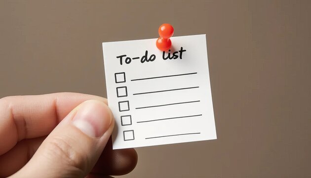 Effective Task Management: Create a To-Do List and Use Note-Pin Organization for Better Paper Reminders