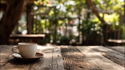 Cinematic shot of a table for product placement