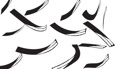 Abstract Brush Strokes Background with Colorful Paint Texture and Artistic Design