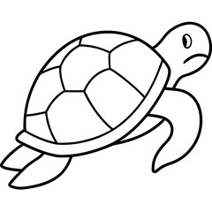 Illustration of a sad turtle with a patterned shell