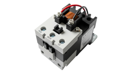 Isolated old technology object, an electric plug for power supply, on a white background