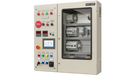 Industrial digital control panel technology for electrical power and equipment switch