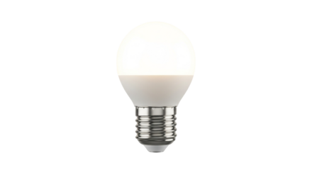 Isolated glass light bulb glowing with bright electric power and inspiring the concept of a new idea and innovation against a white background