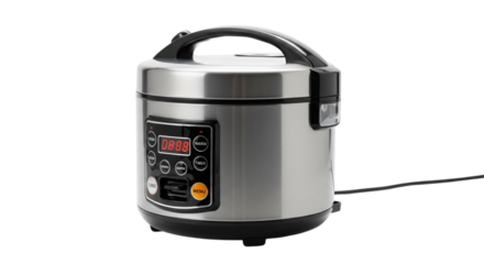 A white electric kettle isolated on background, an appliance