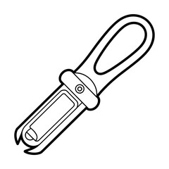a box cutter illustration vector style coloring page