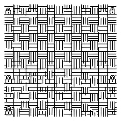 Abstract security pattern with locks vector illustration for background and design element use case 100