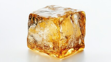 ice cube isolated on white