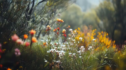wild flowers in the meadow