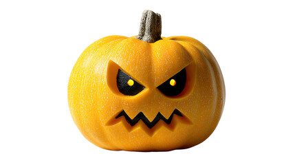 Spooky Halloween Pumpkin: A carved pumpkin with glowing eyes and a menacing grin stands as a classic symbol of Halloween.