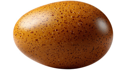 Farm Fresh Egg: A single, speckled egg, representing the essence of farm-fresh, healthy sustenance, with its smooth, subtly textured surface.