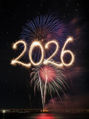2026 sparkler fireworks celebrating new year holiday night