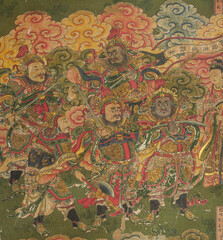Yuan Dynasty murals of Yong'an Temple in Datong, Shanxi, China