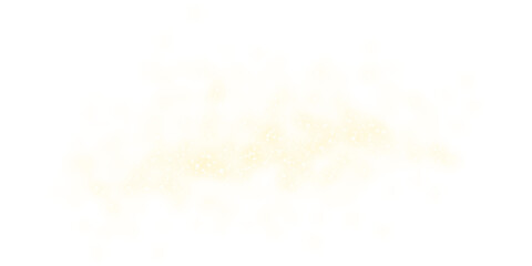 PNG white and gold sparkle with glitter light and stardust glow.