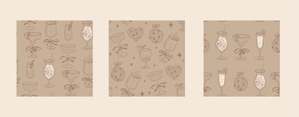 Whimsical Cocktail Pattern Collection