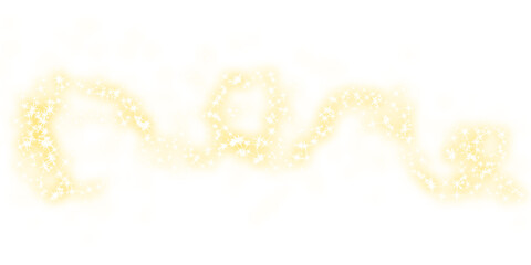 PNG white and gold sparkle with glitter light and stardust glow.