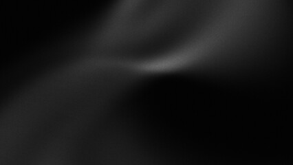 Pure black background with gray gradient and soft wave curves