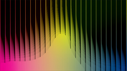 Colorful Abstract Line Spectrum Background