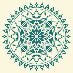Geometric Khid Diamond Duotone Mandala