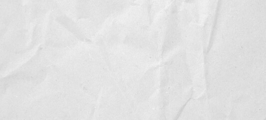Abstract white crumpled and creased recycle paper texture background
