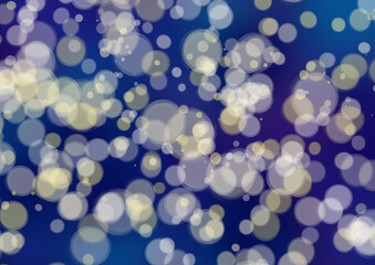 玉ボケしたキラキラの背景・夜