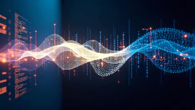 A striking visualization of SOC firewall monitoring methods that employs abstract designs, using copy space to convey the strength and dynamics of cybersecurity measures. - Powered by Adobe