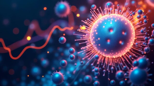 A visually appealing composition showcasing AI visuals integrated into marketing strategies, with ample negative space for copy placement, emphasizing dynamic colors and shapes.