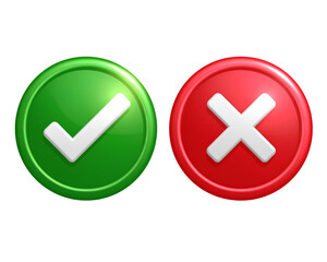 Firefly_Check mark and cross mark icons